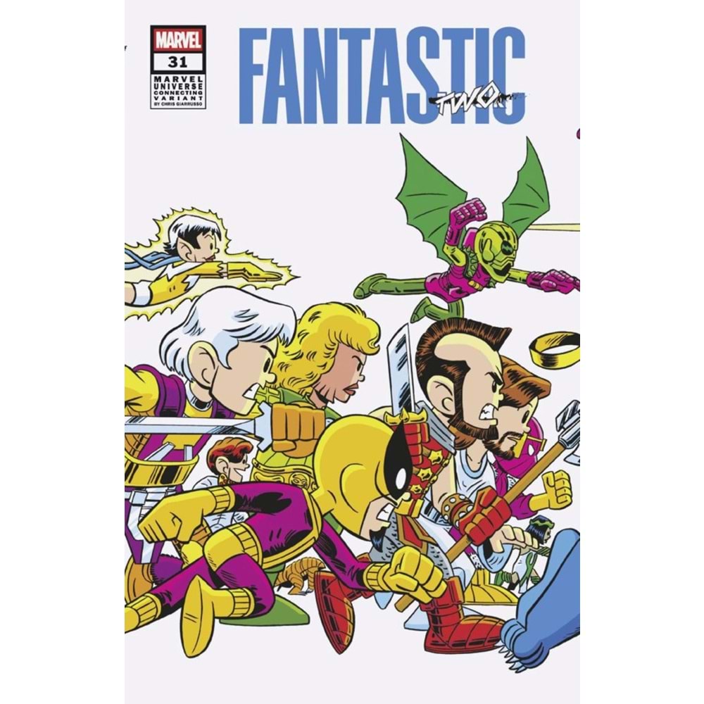 FANTASTIC FOUR (2022) # 31 CHRIS GIARRUSSO MARVEL UNIVERSE WRAPAROUND CONNECTING VARIANT