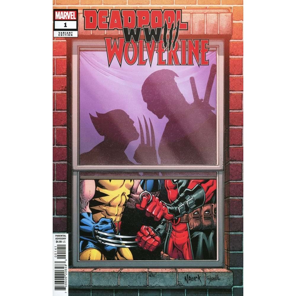DEADPOOL WOLVERINE WW 3 # 1 TODD NAUCK WINDOWSHADES VARIANT