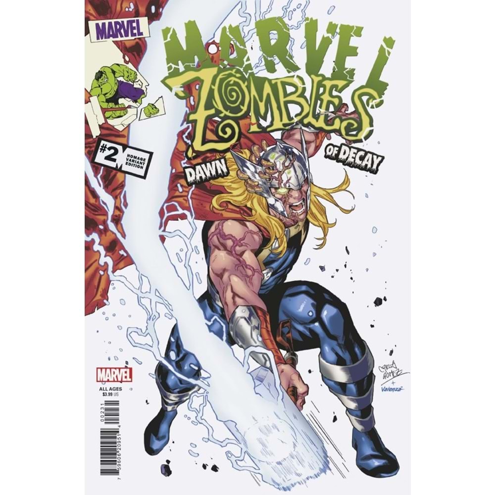 MARVEL ZOMBIES DAWN OF DECAY #2 (OF 4) CARLOS GOMEZ HOMAGE VARIANT