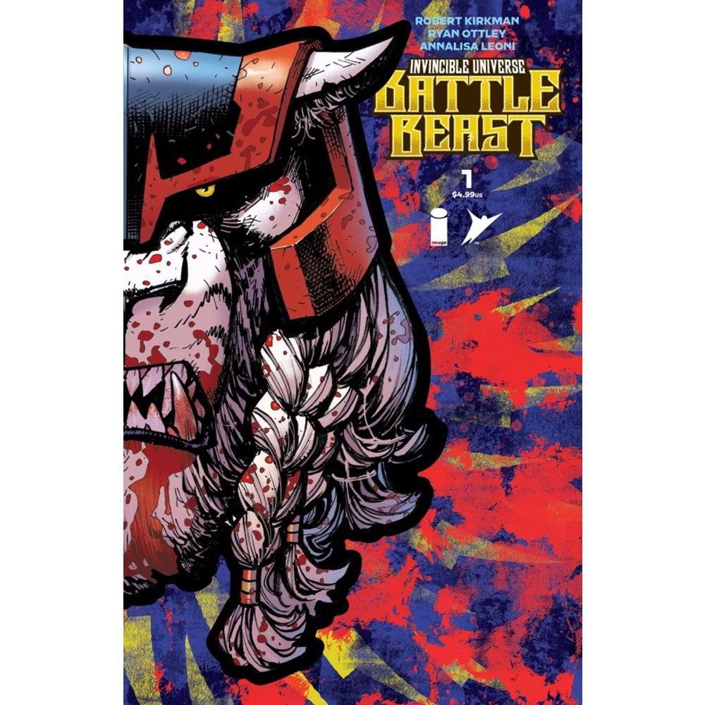 INVINCIBLE UNIVERSE BATTLE BEAST # 1 COVER J RYAN OTTLEY, ANDRES JUAREZ & ANNALISA LEONI FOIL DIE CUT MASK VARIANT