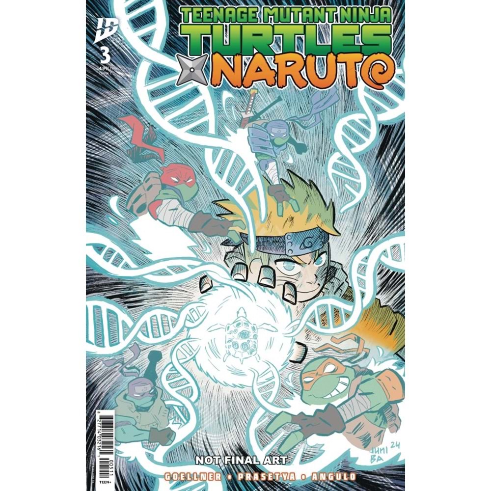TEENAGE MUTANT NINJA TURTLES X NARUTO # 3 COVER C BA
