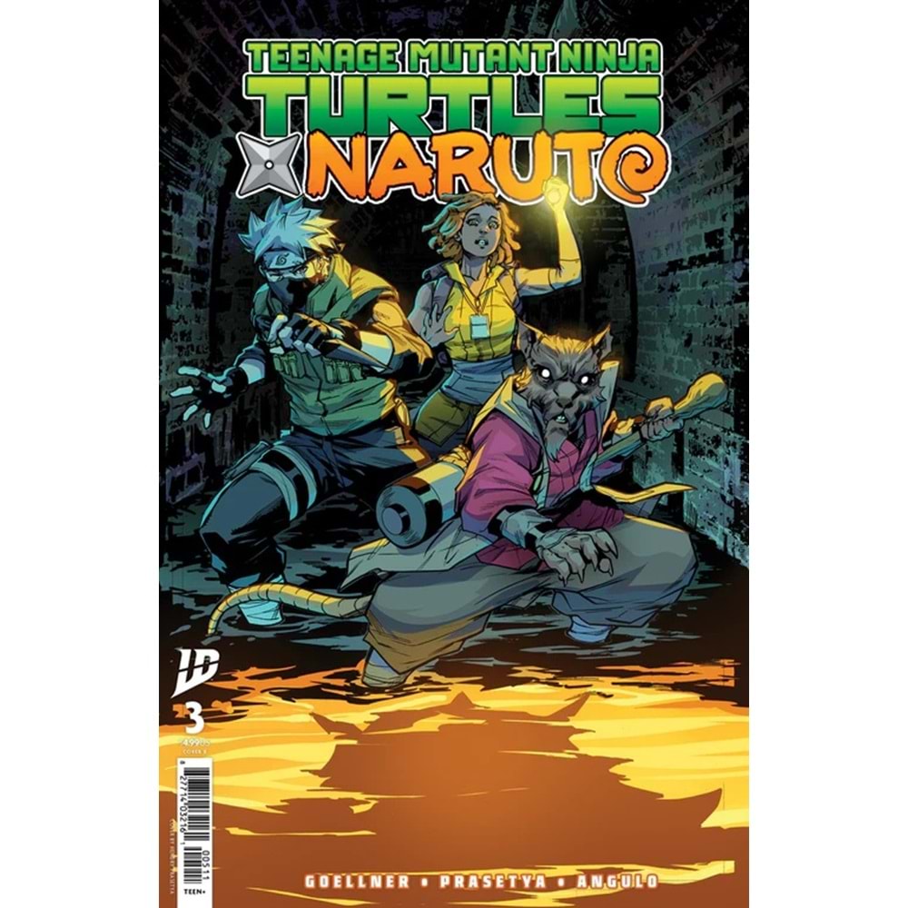 TEENAGE MUTANT NINJA TURTLES X NARUTO # 3 COVER B PRASETYA