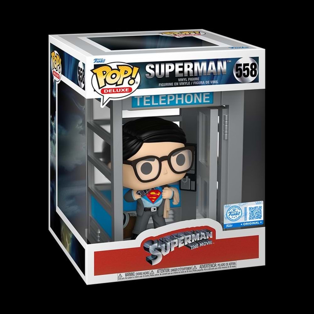 FUNKO POP DELUXE SUPERMAN IN PHONE BOOTH 558