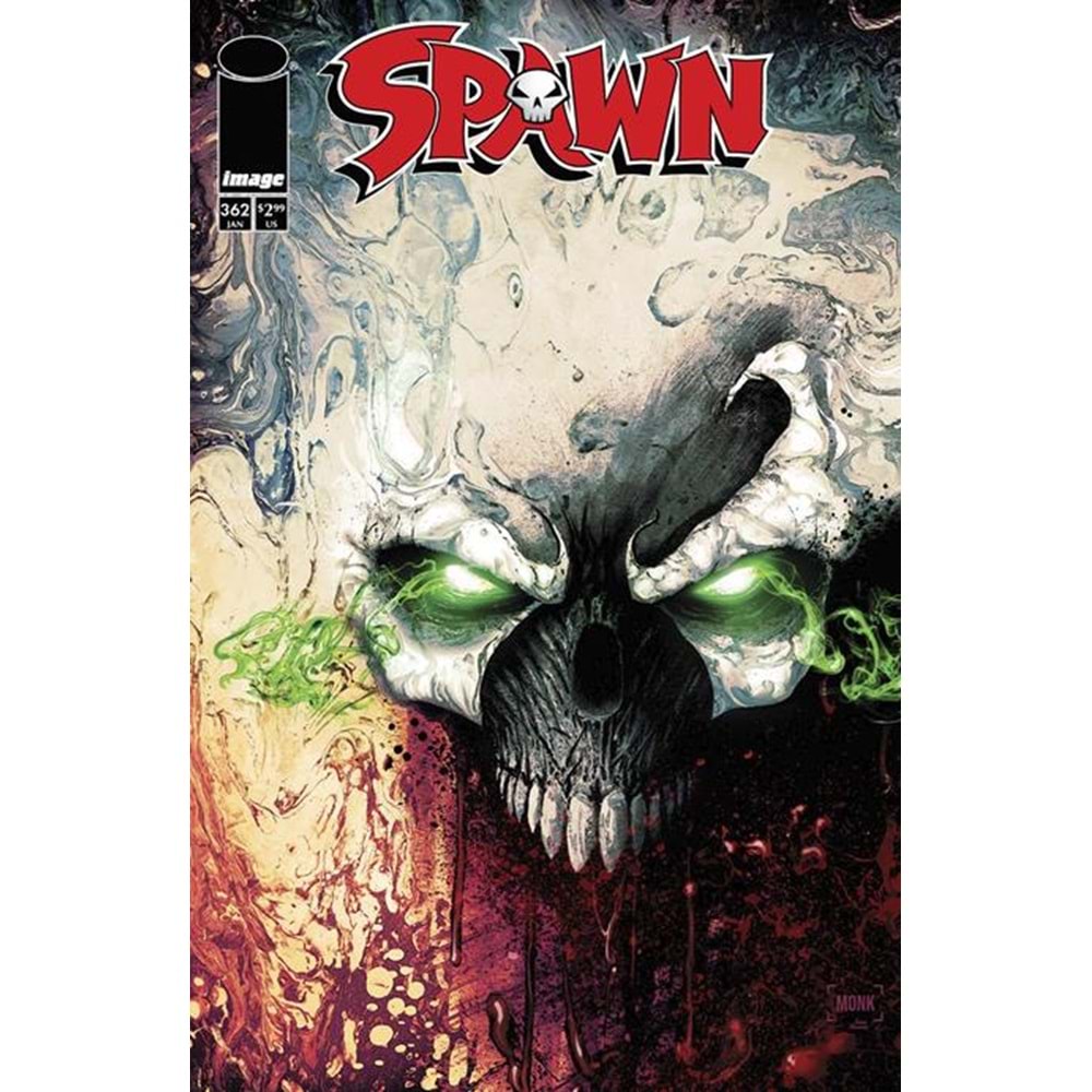 SPAWN # 362 COVER B MONK
