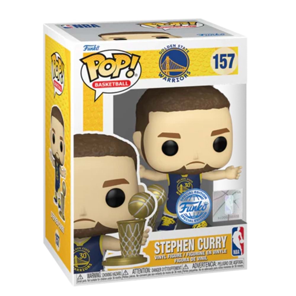 FUNKO POP BASKETBALL STEPHEN CURRY WITH TROPHY 157