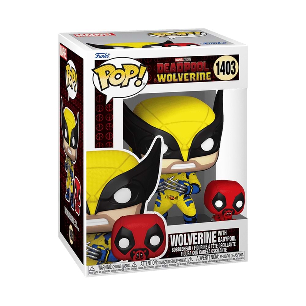 FUNKO POP MARVEL STUDIOS DEADPOOL WOLVERINE BUDDY WOLVERINE WITH BABYPOOL 1403
