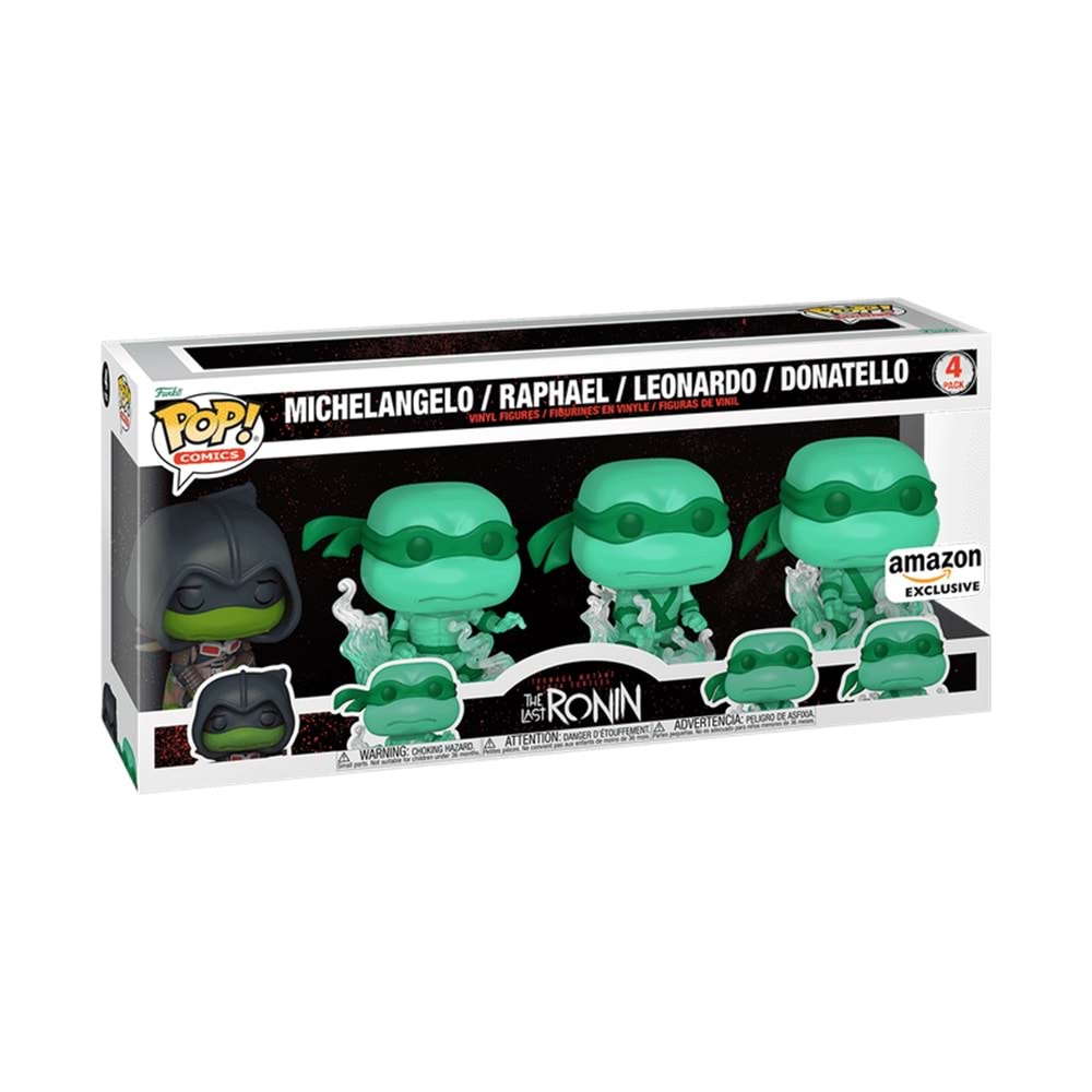 FUNKO POP COMICS TMNT THE LAST RONIN MICHELANGELO RAPHAEL LEONARDO DONATELLO 4-PACK