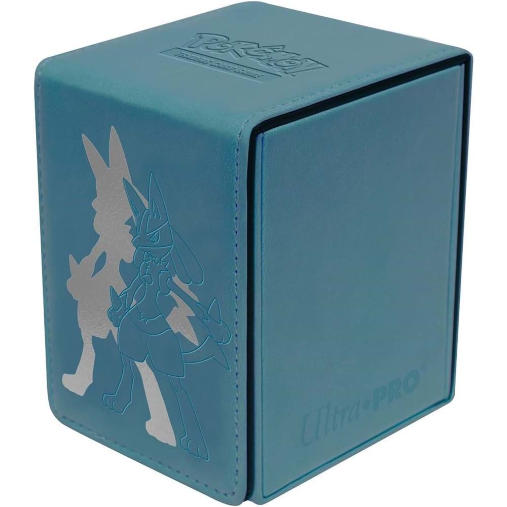 ULTRA PRO POKEMON ELITE SERIES LUCARIO PREMIUM ALCOVE FLIP DECK BOX