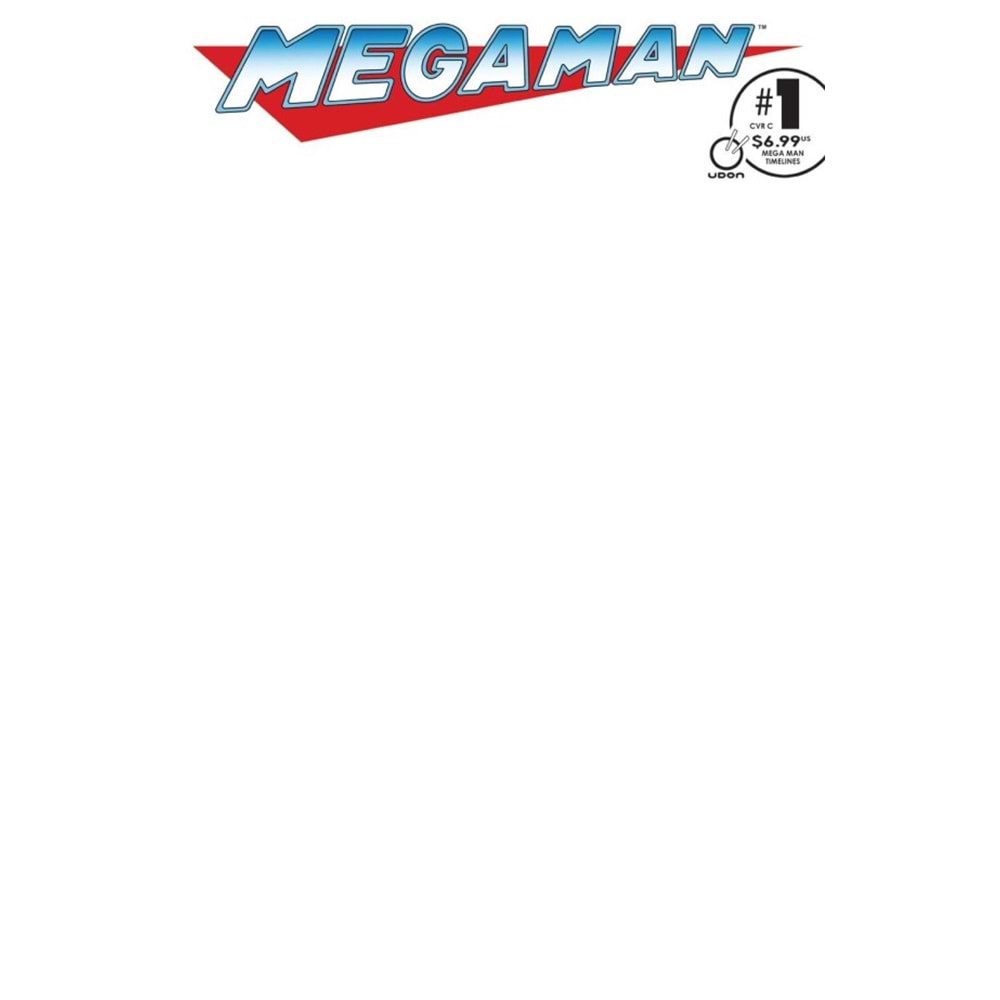 MEGAMAN TIMELINES #1 COVER C BLANK VARIANT