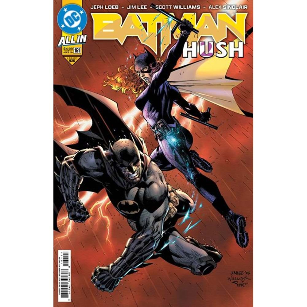 BATMAN (2016) # 161 COVER A JIM LEE & SCOTT WILLIAMS
