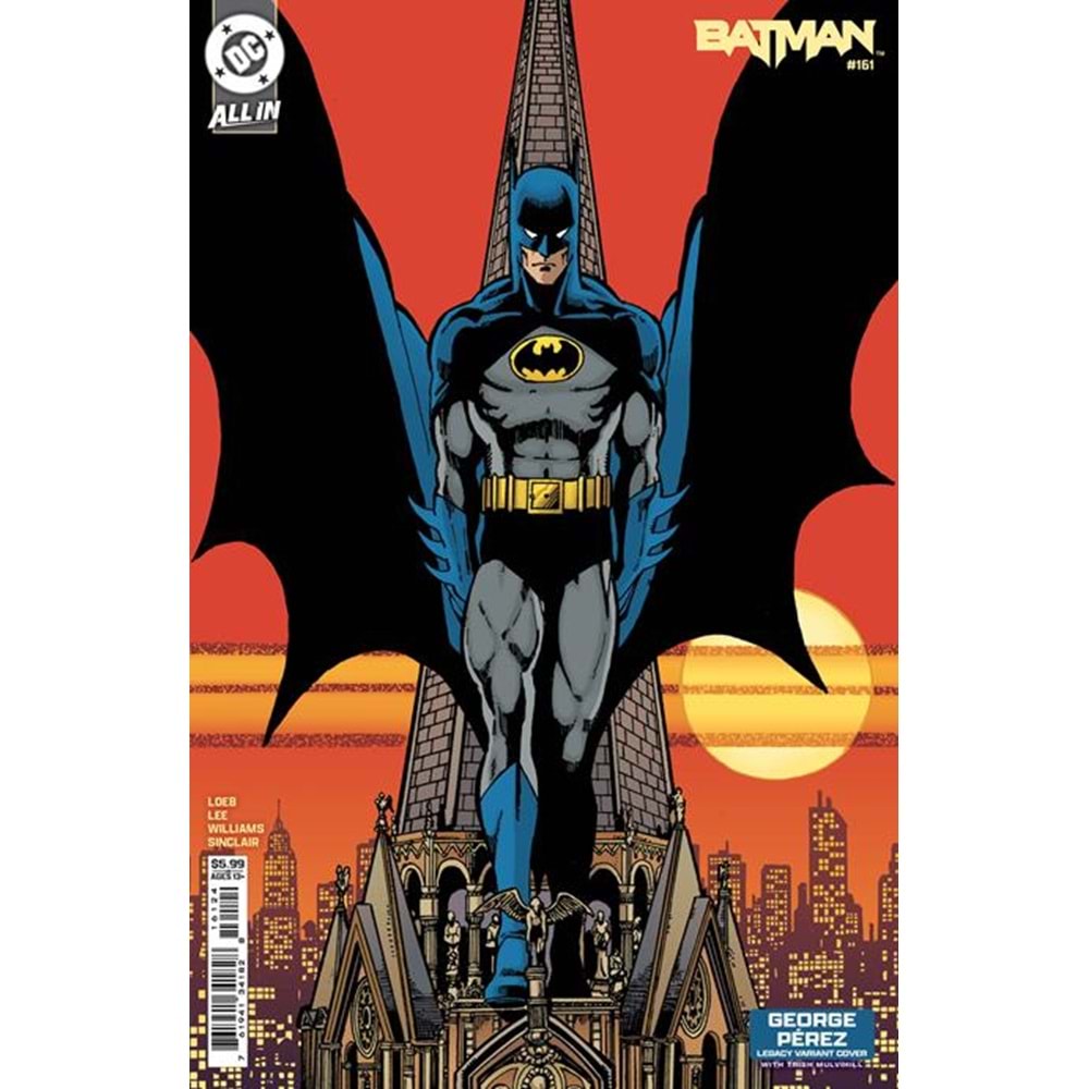 BATMAN (2016) # 161 COVER E GEORGE PEREZ LEGACY CARD STOCK VARIANT