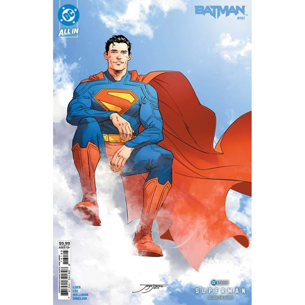 BATMAN (2016) # 161 COVER J JORGE JIMENEZ SUPERMAN MOVIE CARD STOCK VARIANT