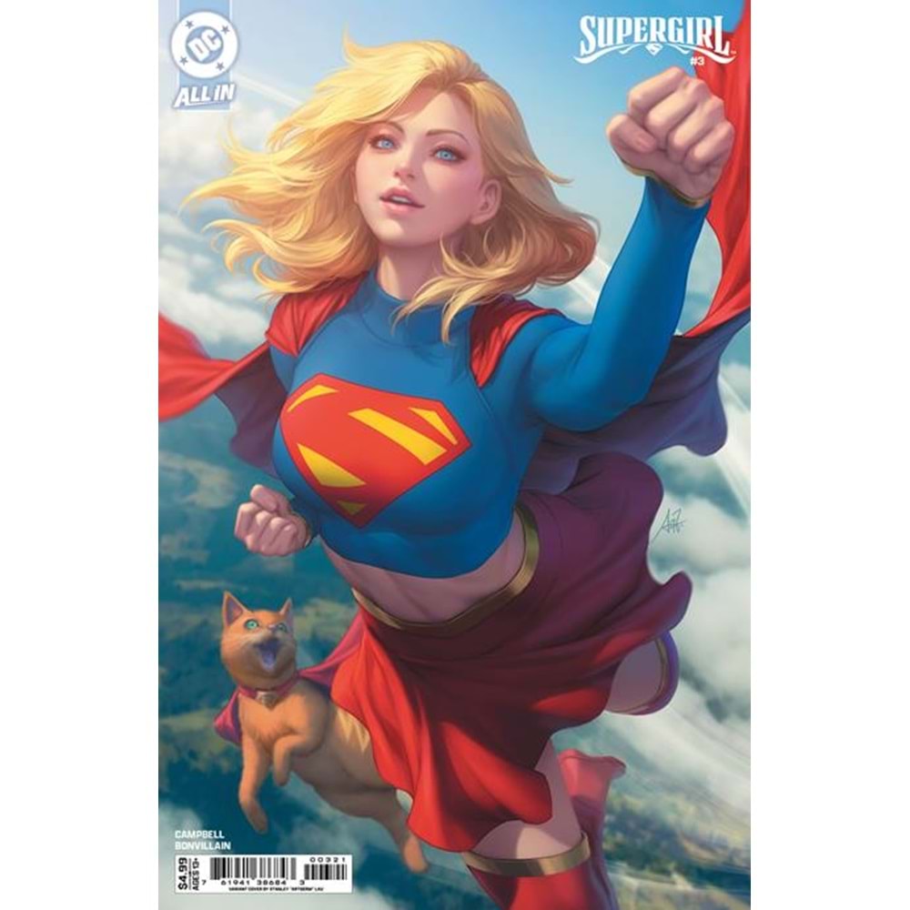 SUPERGIRL (2025) #3 COVER B STANLEY ARTGERM LAU CARD STOCK VARIANT