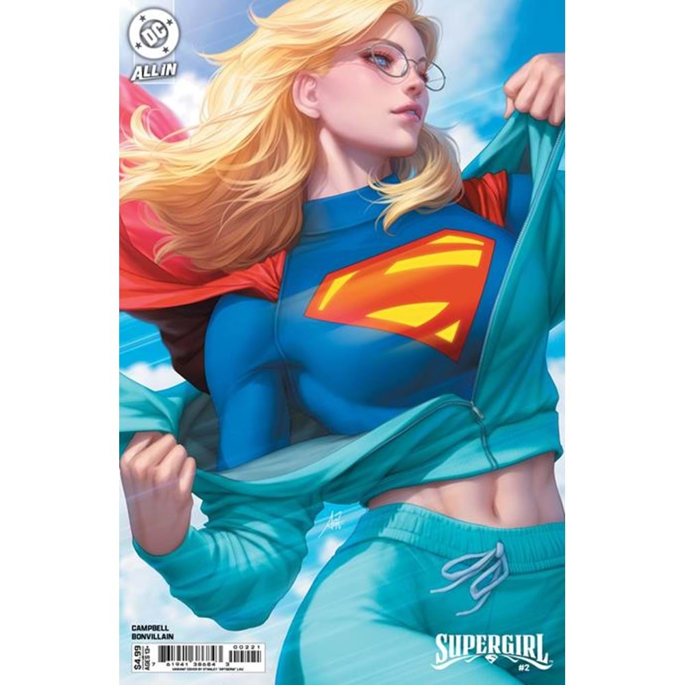 SUPERGIRL (2025) #2 COVER B STANLEY ARTGERM LAU CARD STOCK VARIANT