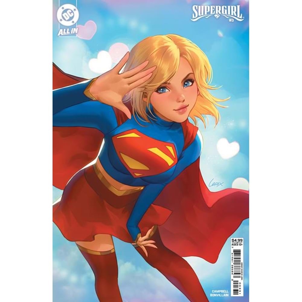 SUPERGIRL (2025) #3 COVER C LESLEY LEIRIX LI CARD STOCK VARIANT