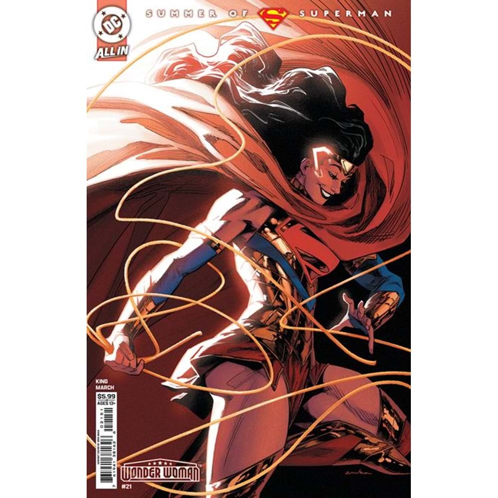 WONDER WOMAN (2023) # 21 COVER D KRIS ANKA SUPERSMASH-UP CARD STOCK VARIANT