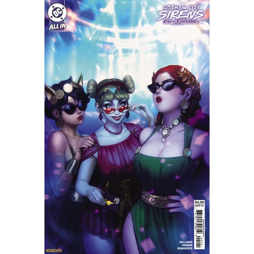GOTHAM CITY SIRENS UNFIT FOR ORBIT #2 (OF 5) COVER B NOOBOVICH CARD STOCK VARIANT