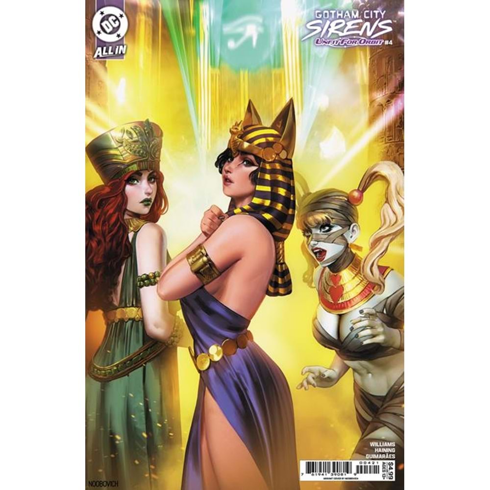 GOTHAM CITY SIRENS UNFIT FOR ORBIT #4 (OF 5) COVER B NOOBOVICH CARD STOCK VARIANT