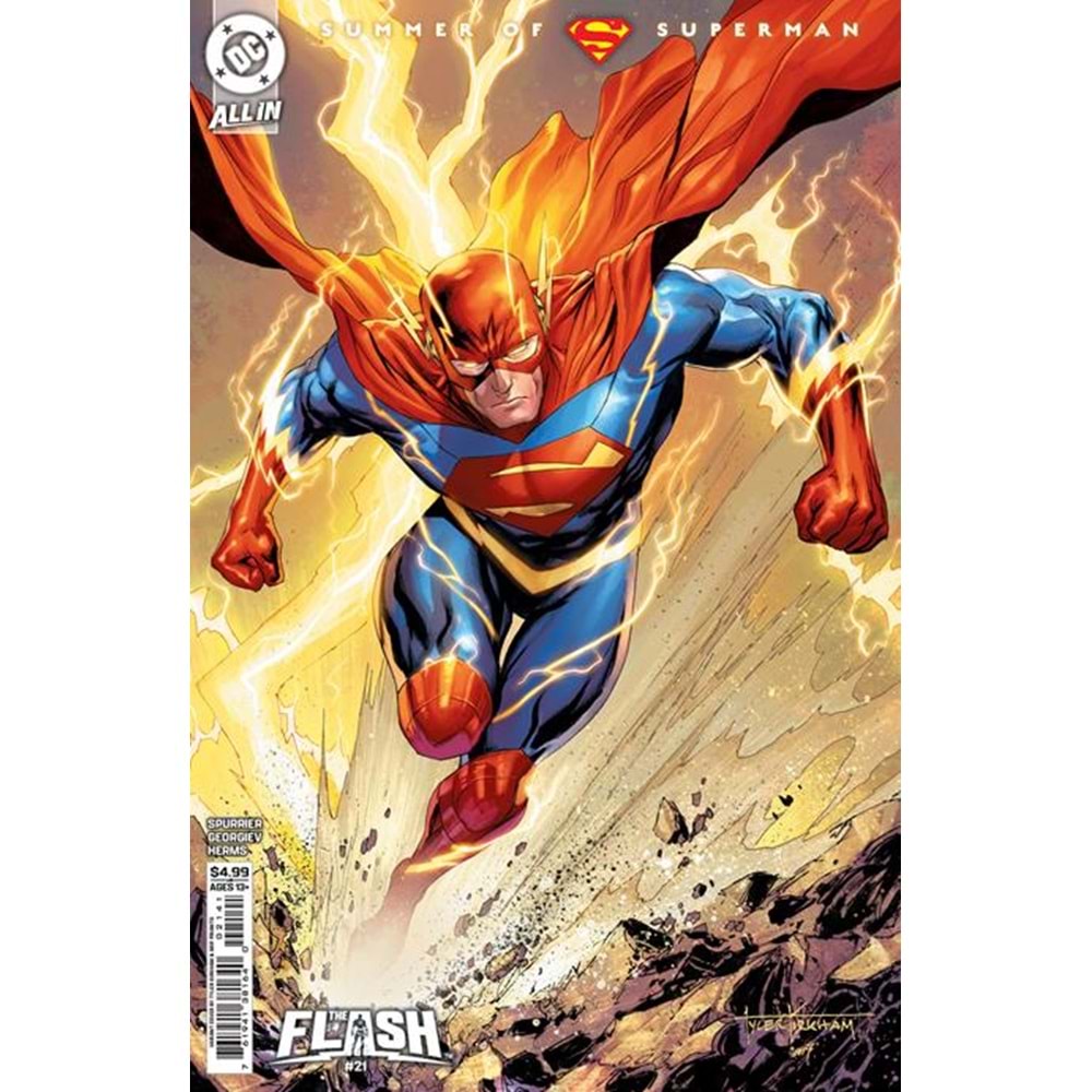 FLASH (2023) # 21 COVER D TYLER KIRKHAM SUPERSMASH-UP CARD STOCK VARIANT