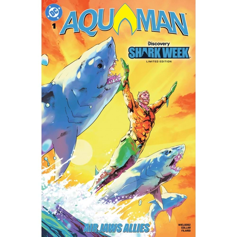 AQUAMAN AIR JAWS ALLIES #1 DISCOVERY SHARK WEEK LIMITED EDITION