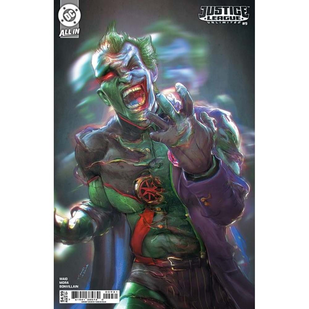 JUSTICE LEAGUE UNLIMITED (2024) # 9 COVER C TIAGO DA SILVA CARD STOCK VARIANT (WE ARE YESTERDAY)