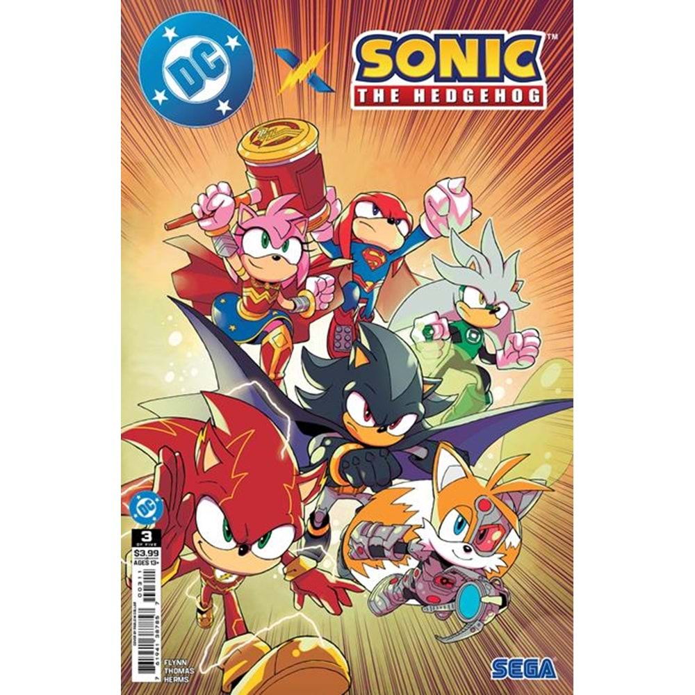 DC X SONIC THE HEDGEHOG #3 (OF 5) COVER A PABLO M COLLAR