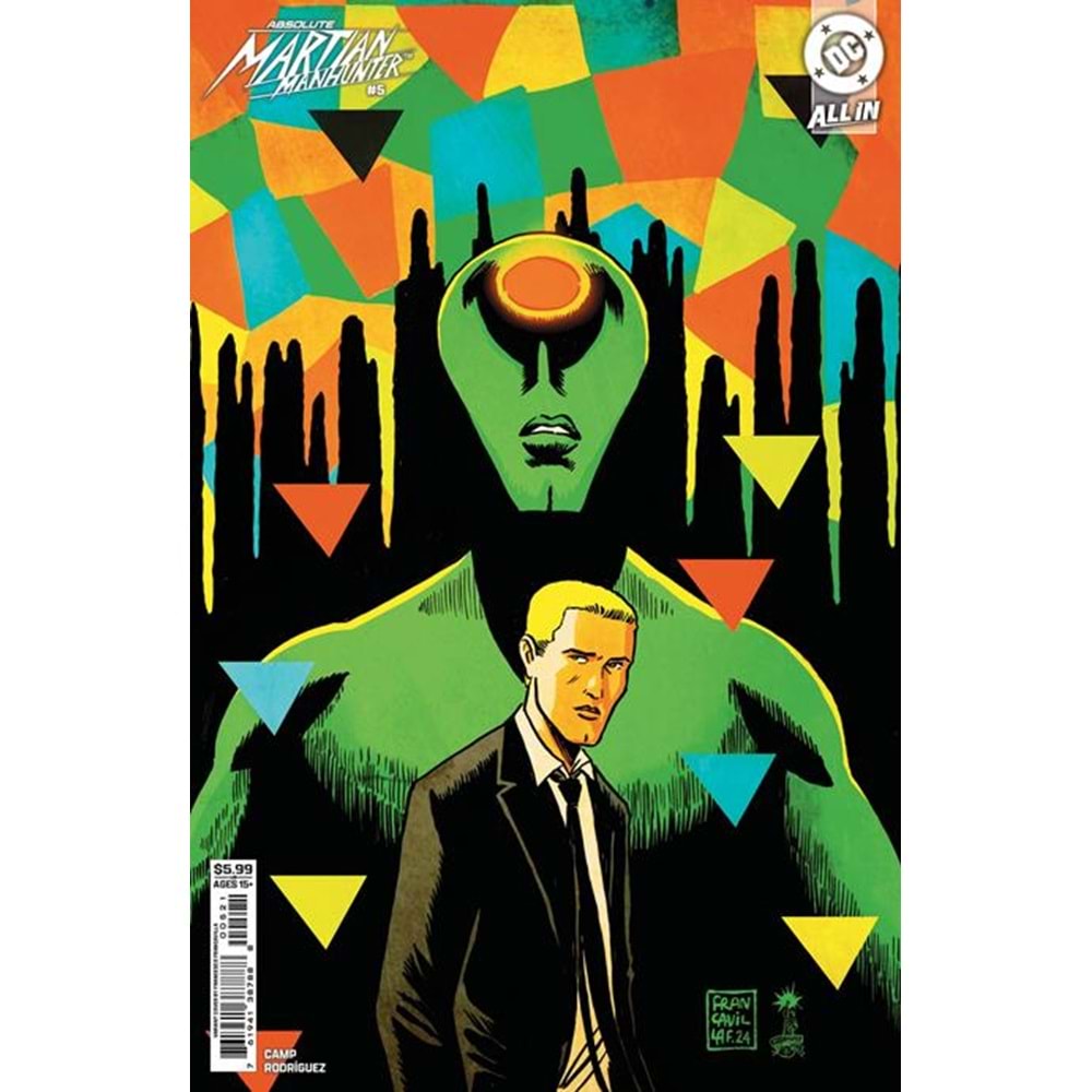 ABSOLUTE MARTIAN MANHUNTER #5 (OF 12) COVER B FRANCESCO FRANCAVILLA CARD STOCK VARIANT