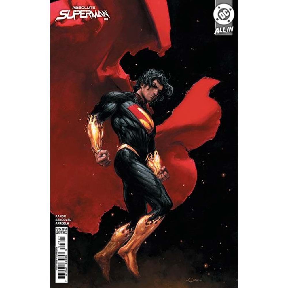 ABSOLUTE SUPERMAN # 8 COVER B CLAYTON CRAIN CARD STOCK VARIANT