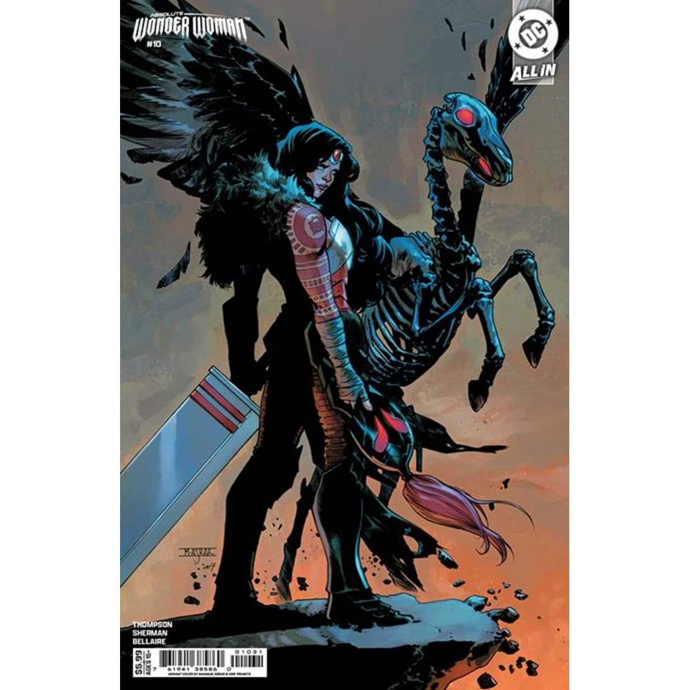 ABSOLUTE WONDER WOMAN # 10 COVER C MAHMUD ASRAR CARD STOCK VARIANT
