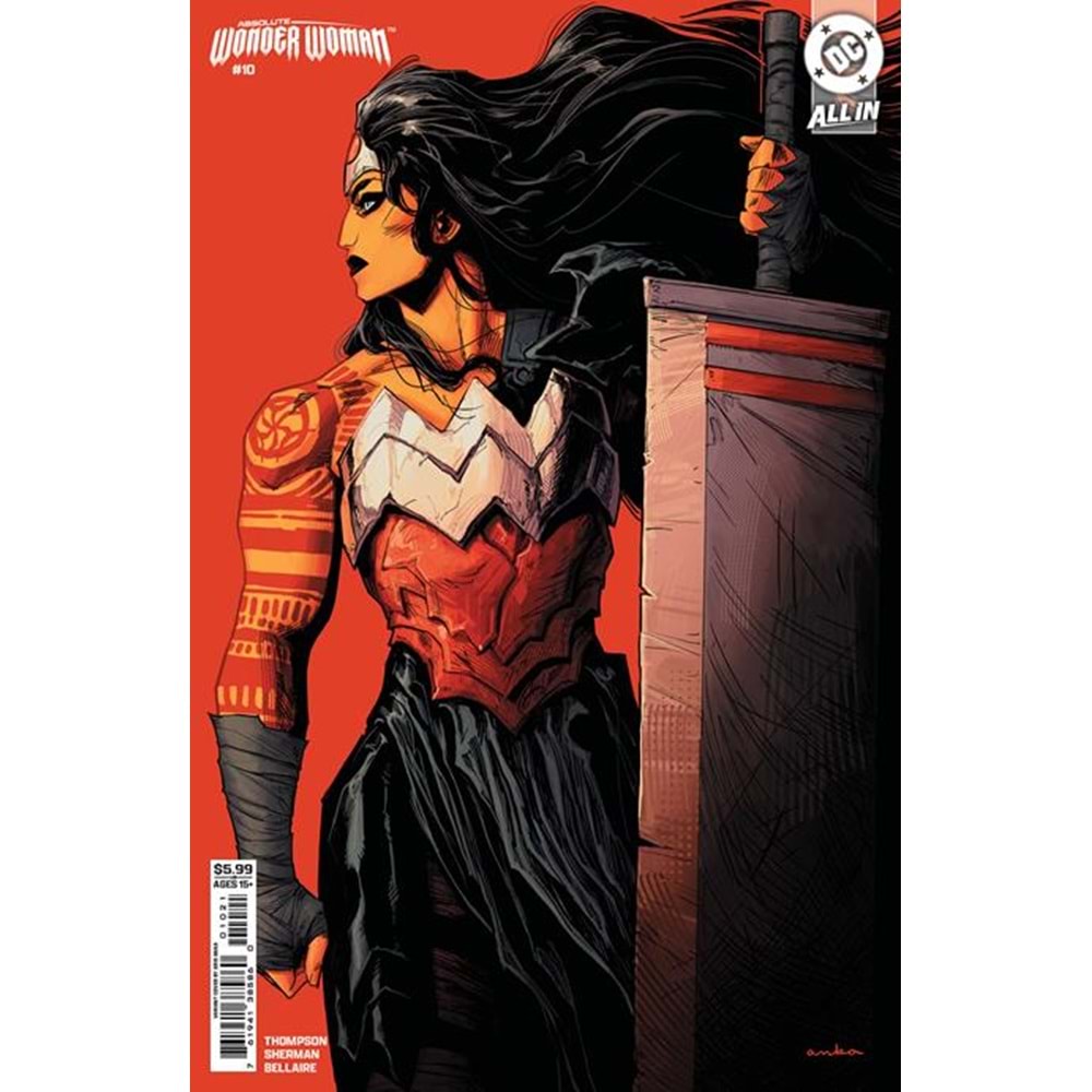 ABSOLUTE WONDER WOMAN # 10 COVER B KRIS ANKA CARD STOCK VARIANT