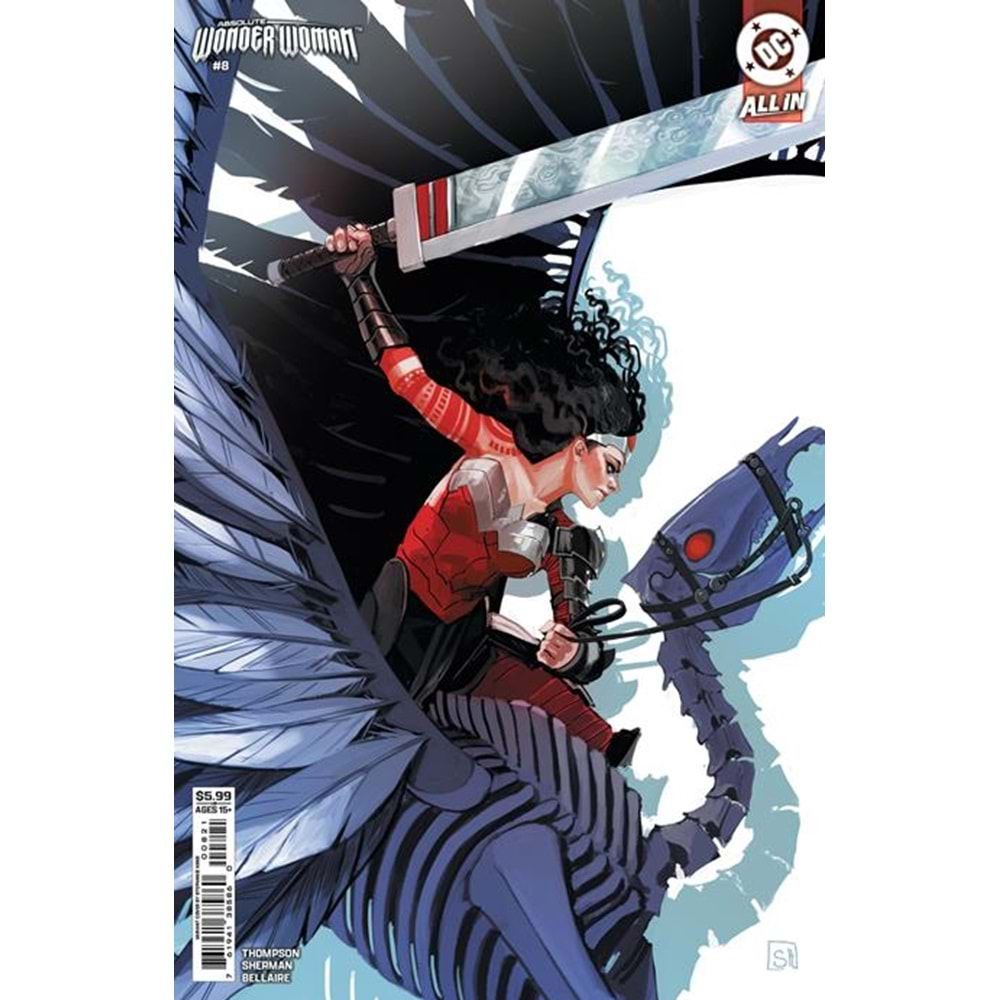 ABSOLUTE WONDER WOMAN # 8 COVER B STEPHANIE HANS CARD STOCK VARIANT