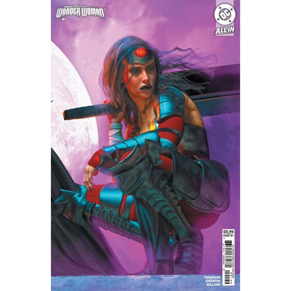 ABSOLUTE WONDER WOMAN # 1 SIXTH PRINTING COVER B MARK SPEARS CONNECTING CARD STOCK VARIANT
