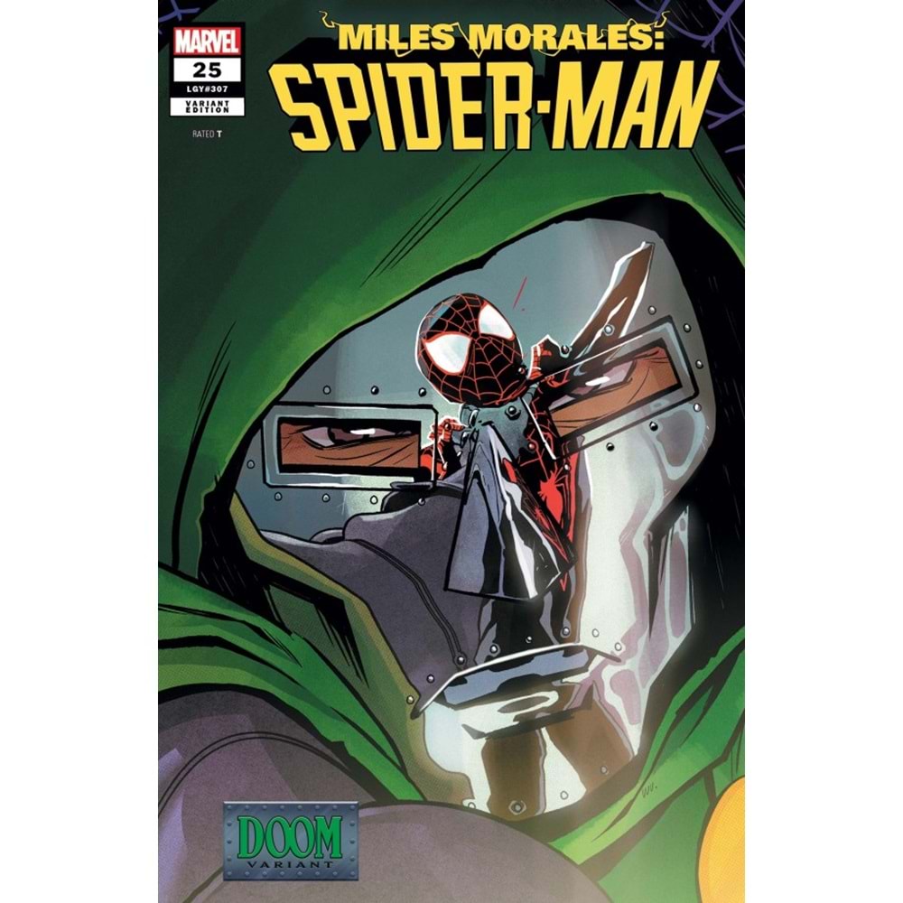 MILES MORALES SPIDER-MAN (2022) # 25 ANNIE WU DOOM VARIANT