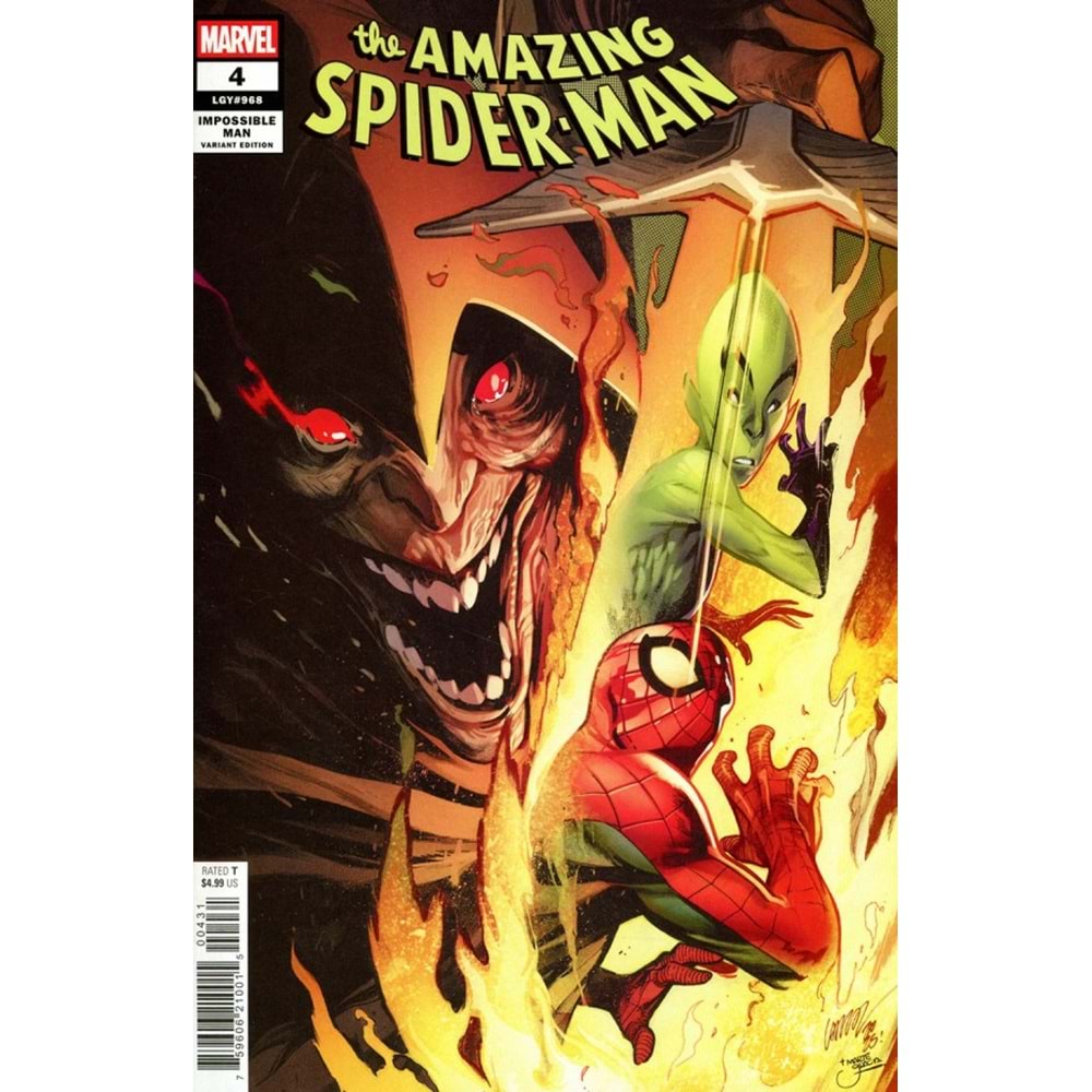 AMAZING SPIDER-MAN (2025) # 4 PEPE LARRAZ IMPOSSIBLE MAN POP-UP VARIANT