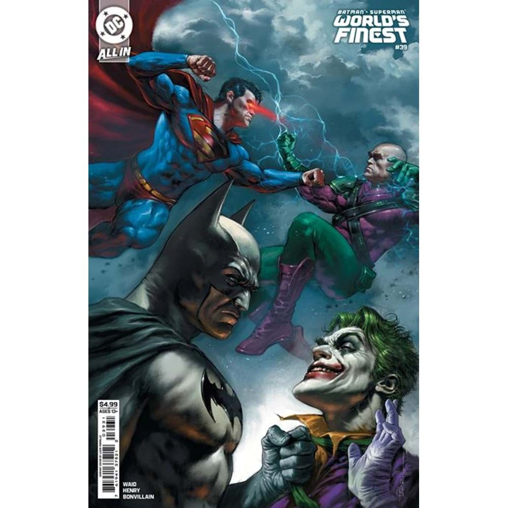 BATMAN SUPERMAN WORLDS FINEST (2022) # 39 COVER B LUCIO PARRILLO CARD STOCK VARIANT (WE ARE YESTERDAY)