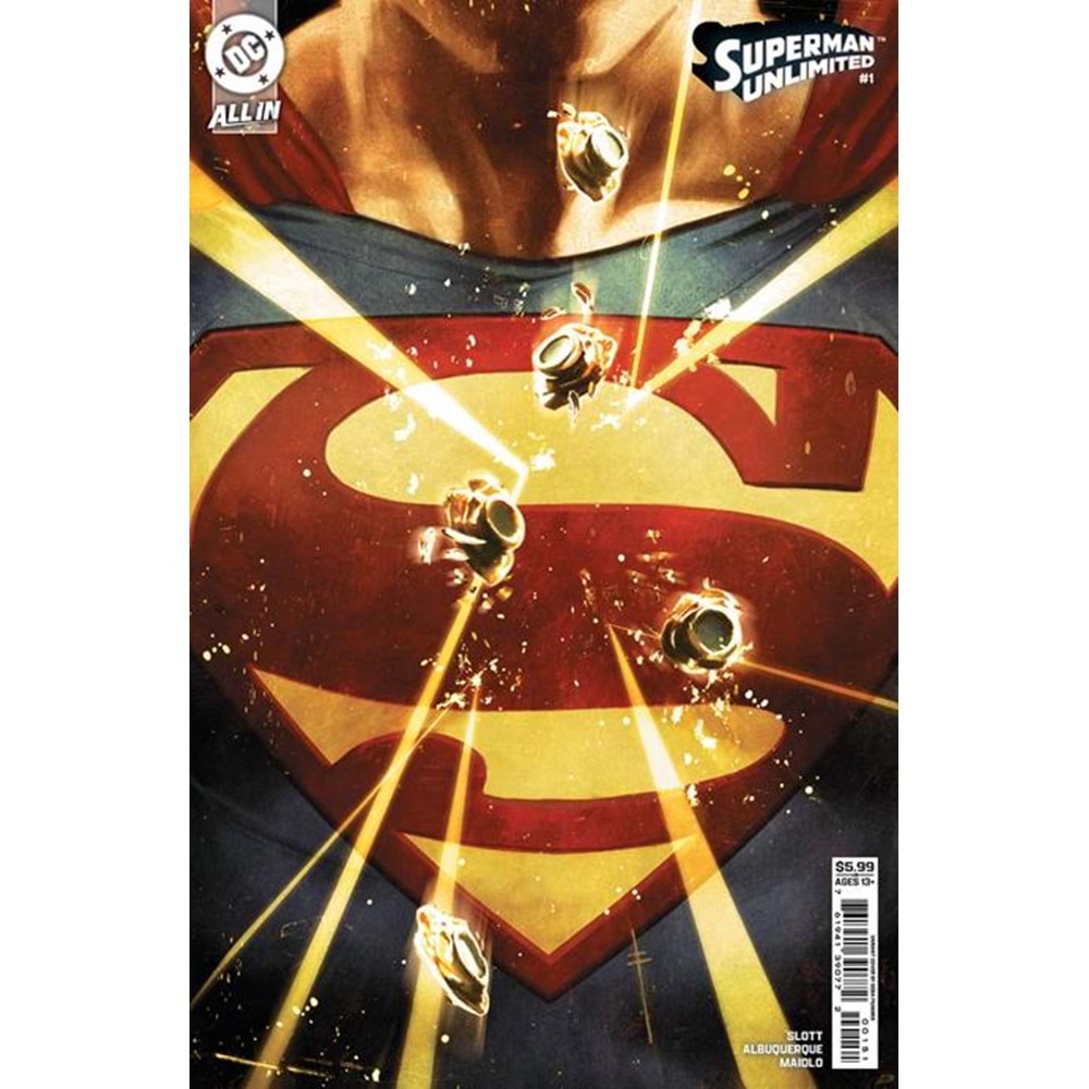 SUPERMAN UNLIMITED #1 COVER E SEBASTIAN FIUMARA CARD STOCK VARIANT