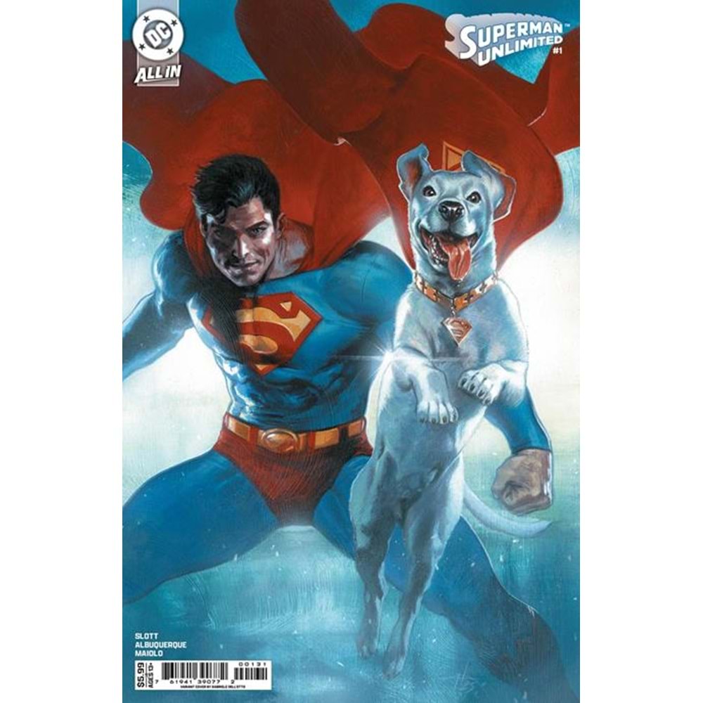 SUPERMAN UNLIMITED #1 COVER C GABRIELE DELL OTTO CARD STOCK VARIANT