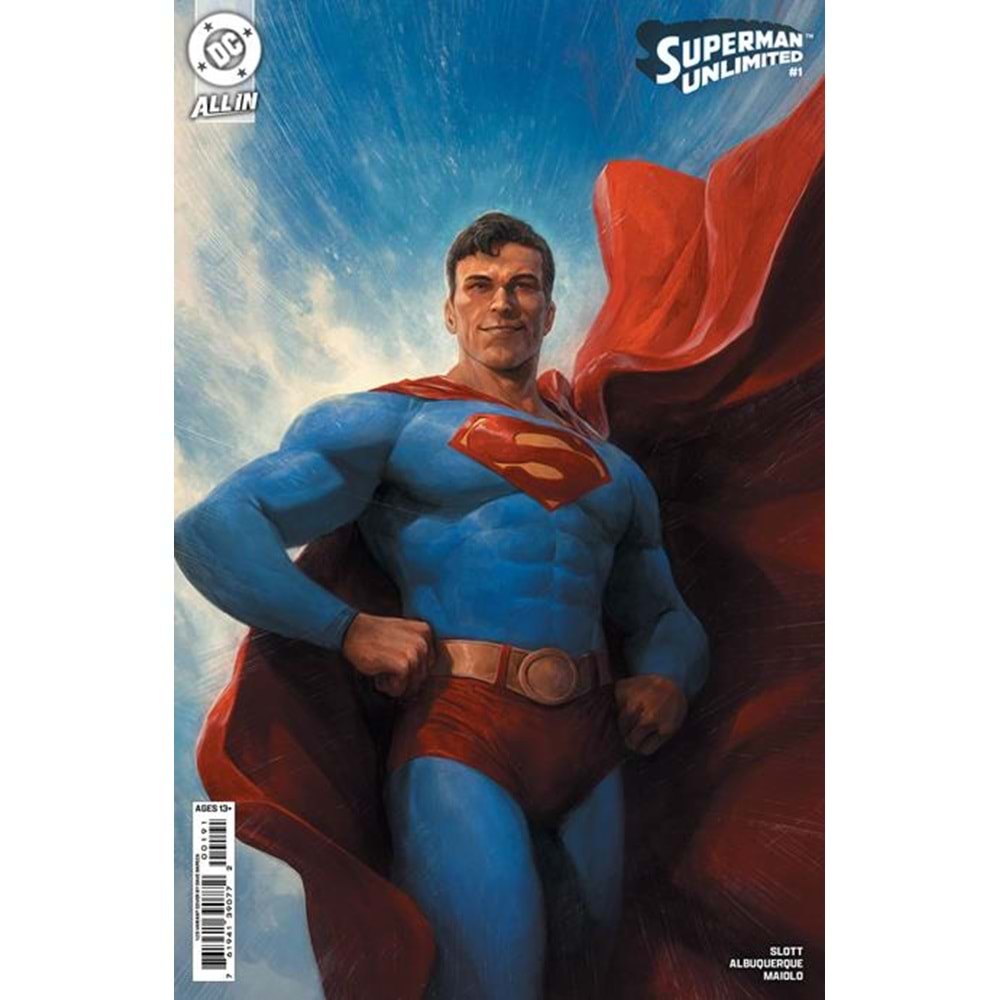 SUPERMAN UNLIMITED #1 COVER J 1:25 DAVE RAPOZA CARD STOCK VARIANT