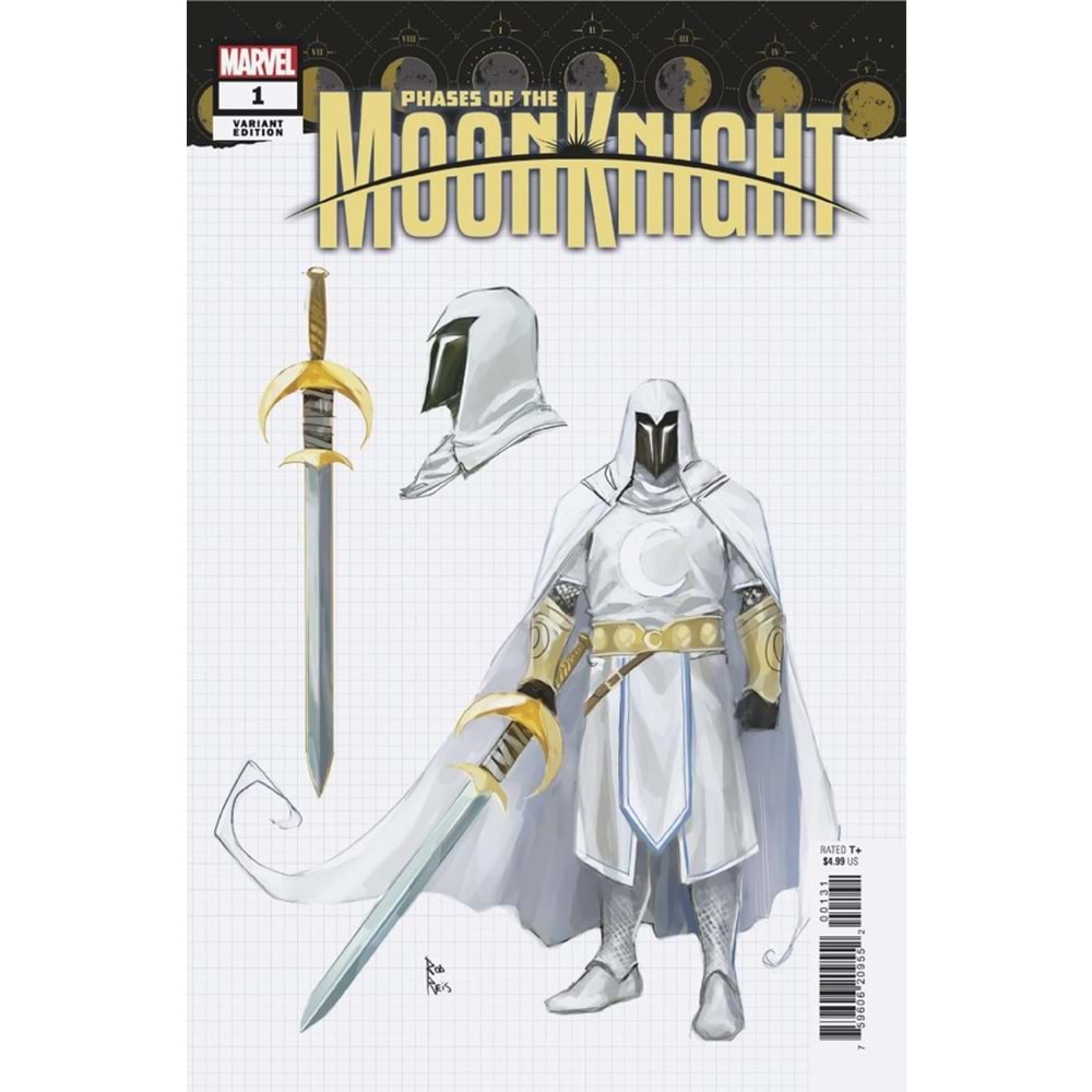 PHASES OF THE MOON KNIGHT #1 (OF 4) ROD REIS DESIGN VARIANT