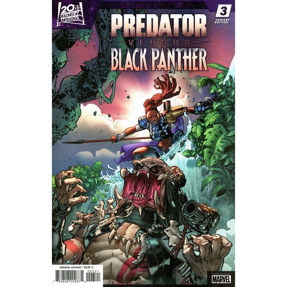 PREDATOR VS BLACK PANTHER # 3 (OF 4) ANDREI BRESSAN VARIANT
