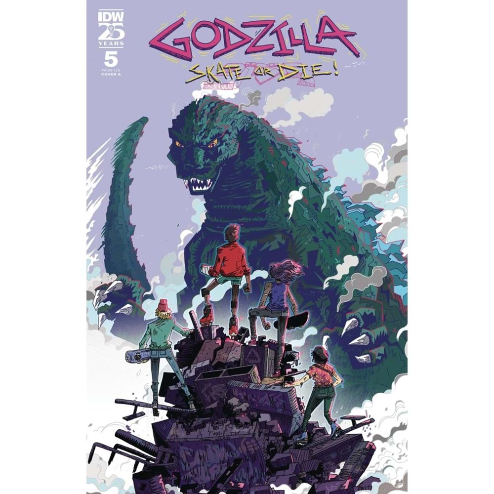 GODZILLA SKATE OR DIE #5 COVER A JOYCE