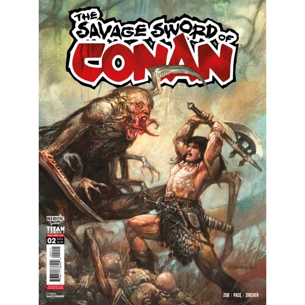 SAVAGE SWORD OF CONAN # 2 COVER A DORMAN