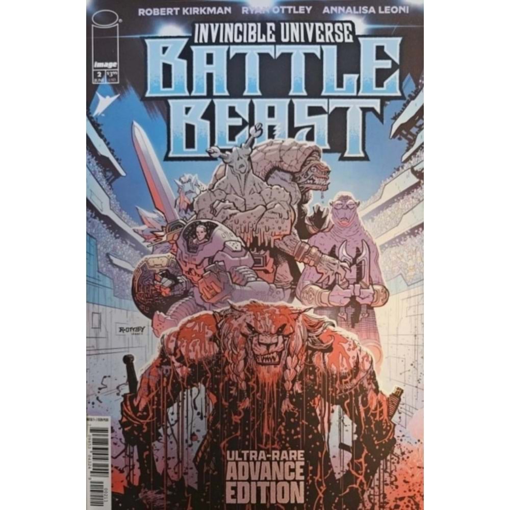 INVINCIBLE UNIVERSE BATTLE BEAST # 2 ULTRA RARE ADVANCED EDITION FOIL COVER