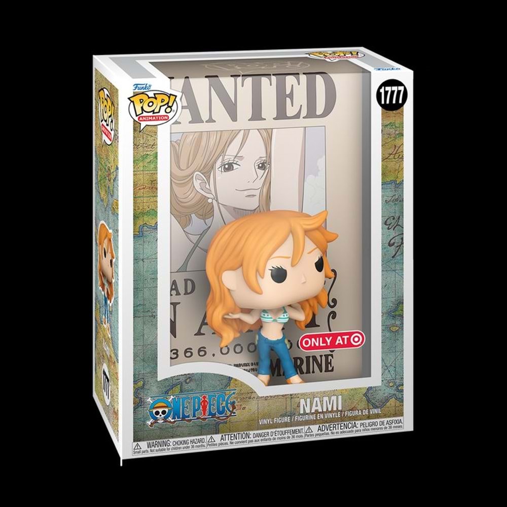 FUNKO POP ANIMATION ONE PIECE POSTER NAMI WANTED 1777