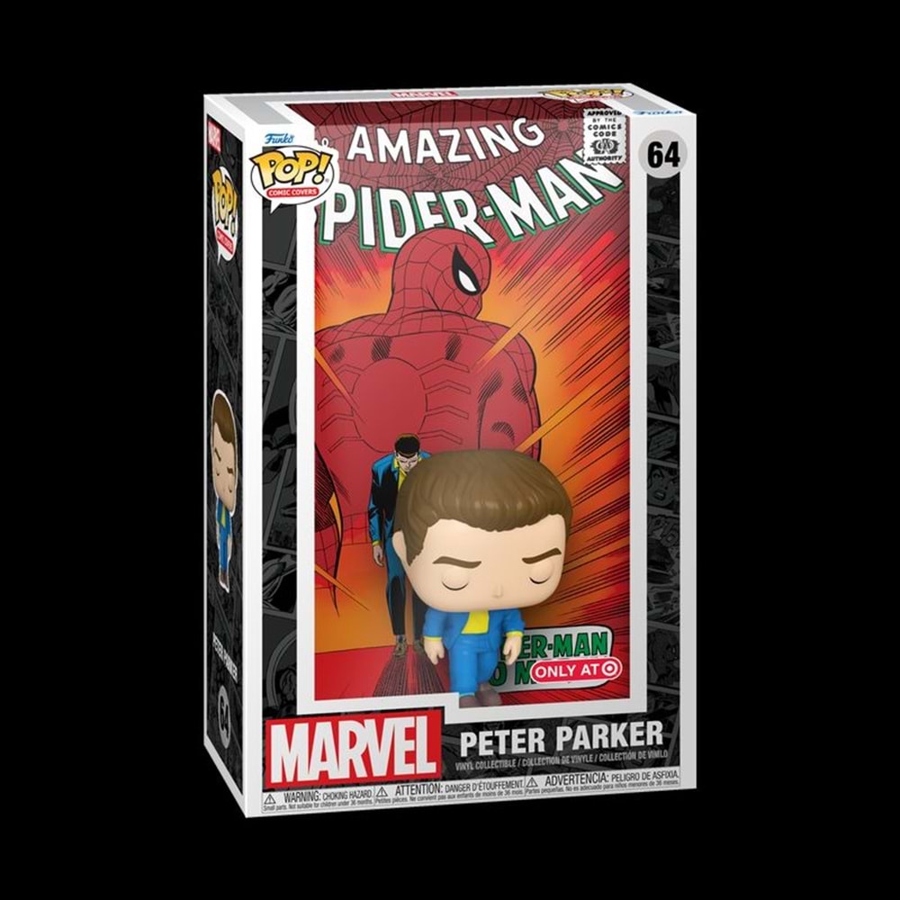 FUNKO POP COMIC COVERS MARVEL AMAZING SPIDER-MAN #50 PETER PARKER 64