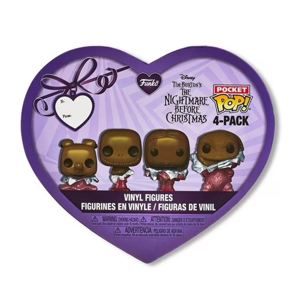 FUNKO POCKET POP 4 PACK NIGHTMARE BEFORE CHRISTMAS VALENTINES CHOCOLATE