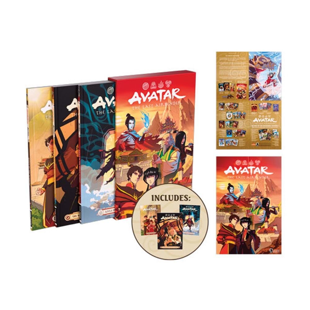 AVATAR THE LAST AIRBENDER FIRE AND FAMILY TREASURY BOX SET