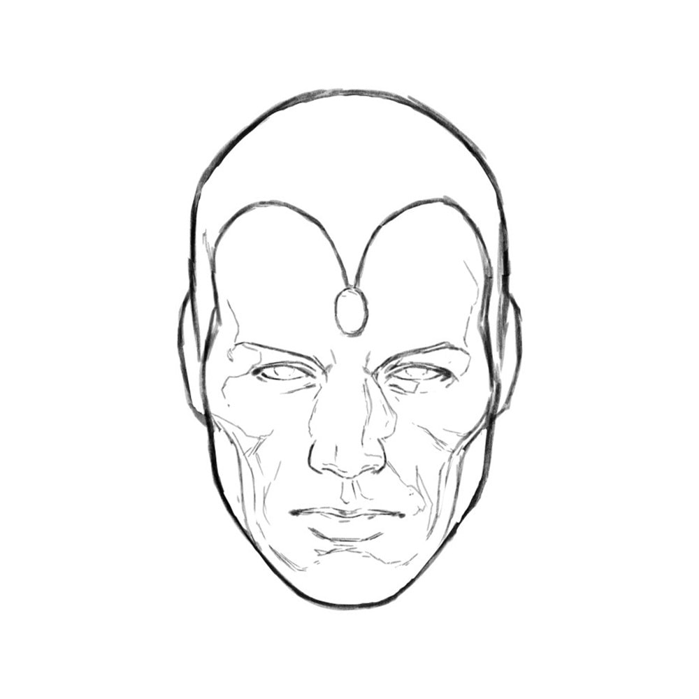 AVENGERS TWILIGHT # 4 1:50 MARK BROOKS HEADSHOT SKETCH VARIANT