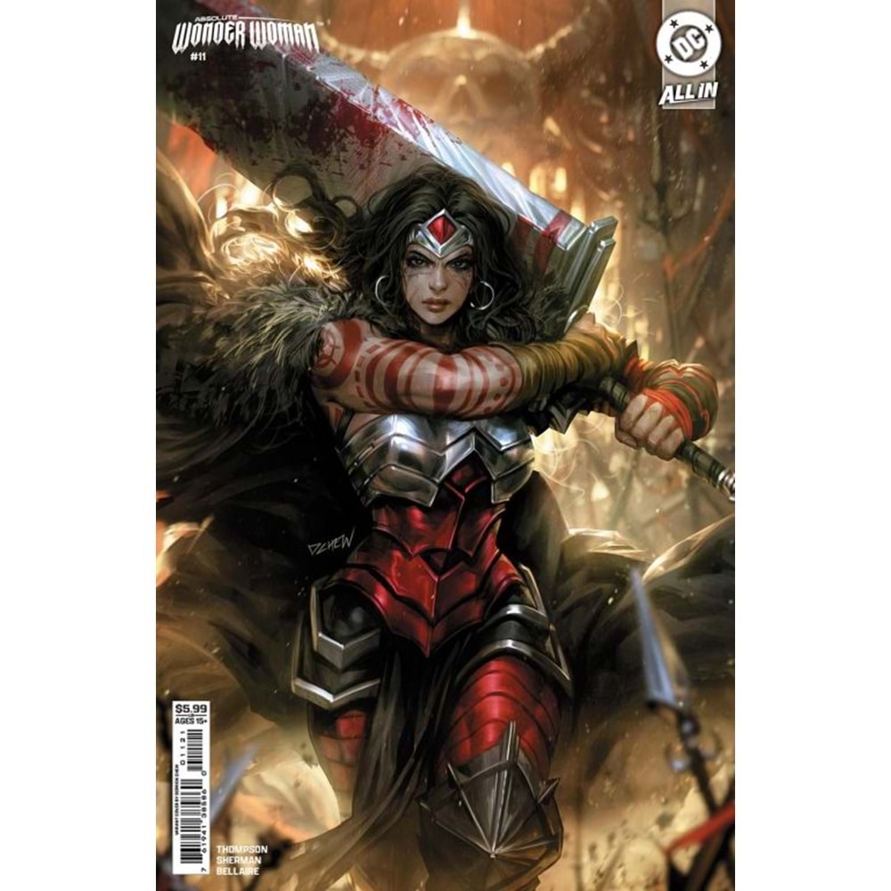 ABSOLUTE WONDER WOMAN # 11 COVER B DERRICK CHEW CARD STOCK VARIANT
