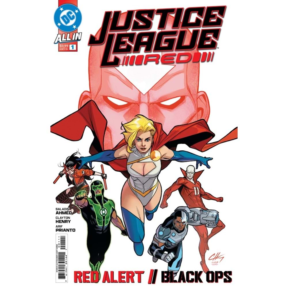 JUSTICE LEAGUE RED #1 (OF 6) COVER A CLAYTON HENRY